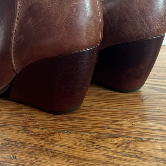 Kork Ease Natalya Cognac Brown Leather Wedge Booties - Picture 11 of 15